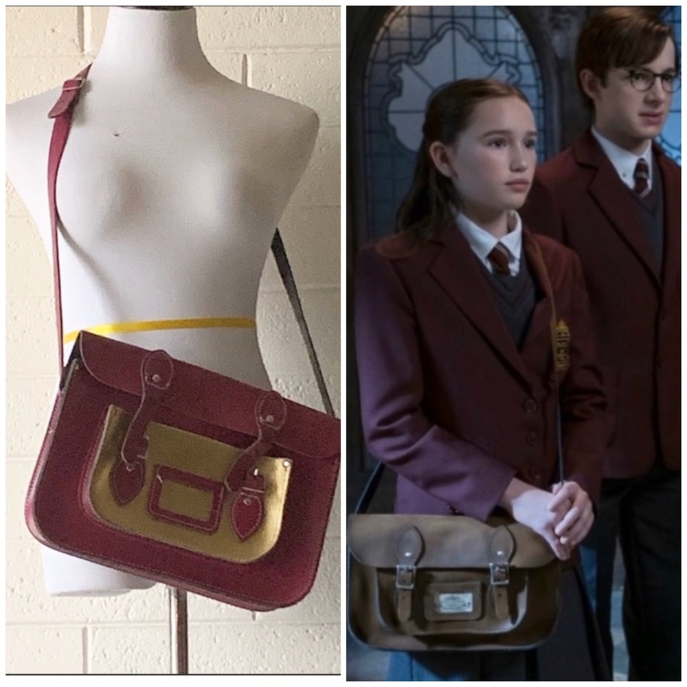 The Leather Satchel Company Boysenberry and Gold